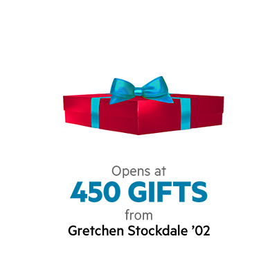 Opens at 450 Gifts from Gretchen Stockdale '02
